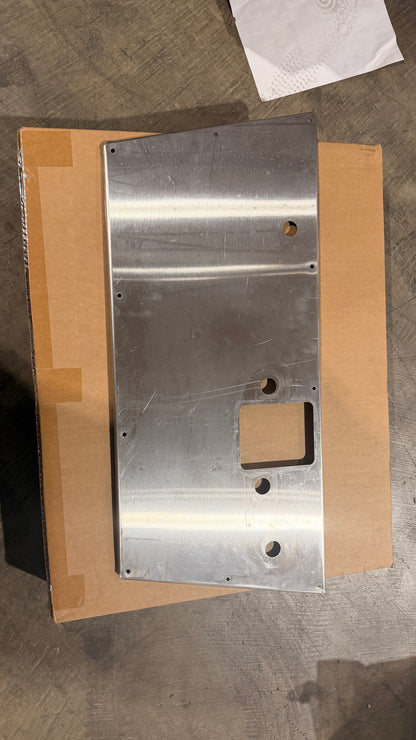 Passenger Side Stainless Steel Door Panel for 1968-77 Ford Bronco, BLEM AA
