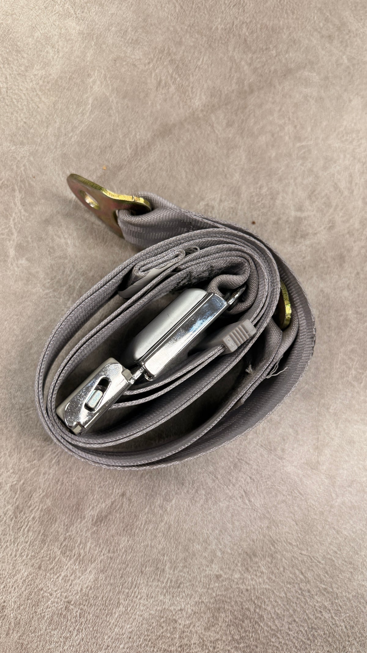 Smoke Lap Seat Belt with Mounting Bolts, BLEM AA