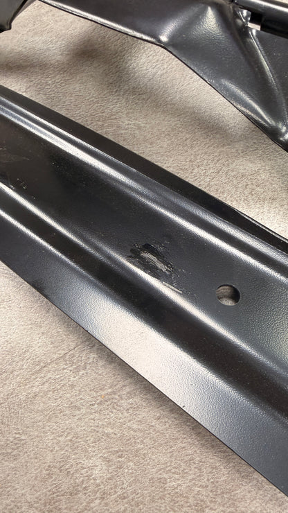 Black Rear License Plate Bracket, 1966-77 BLEM AA