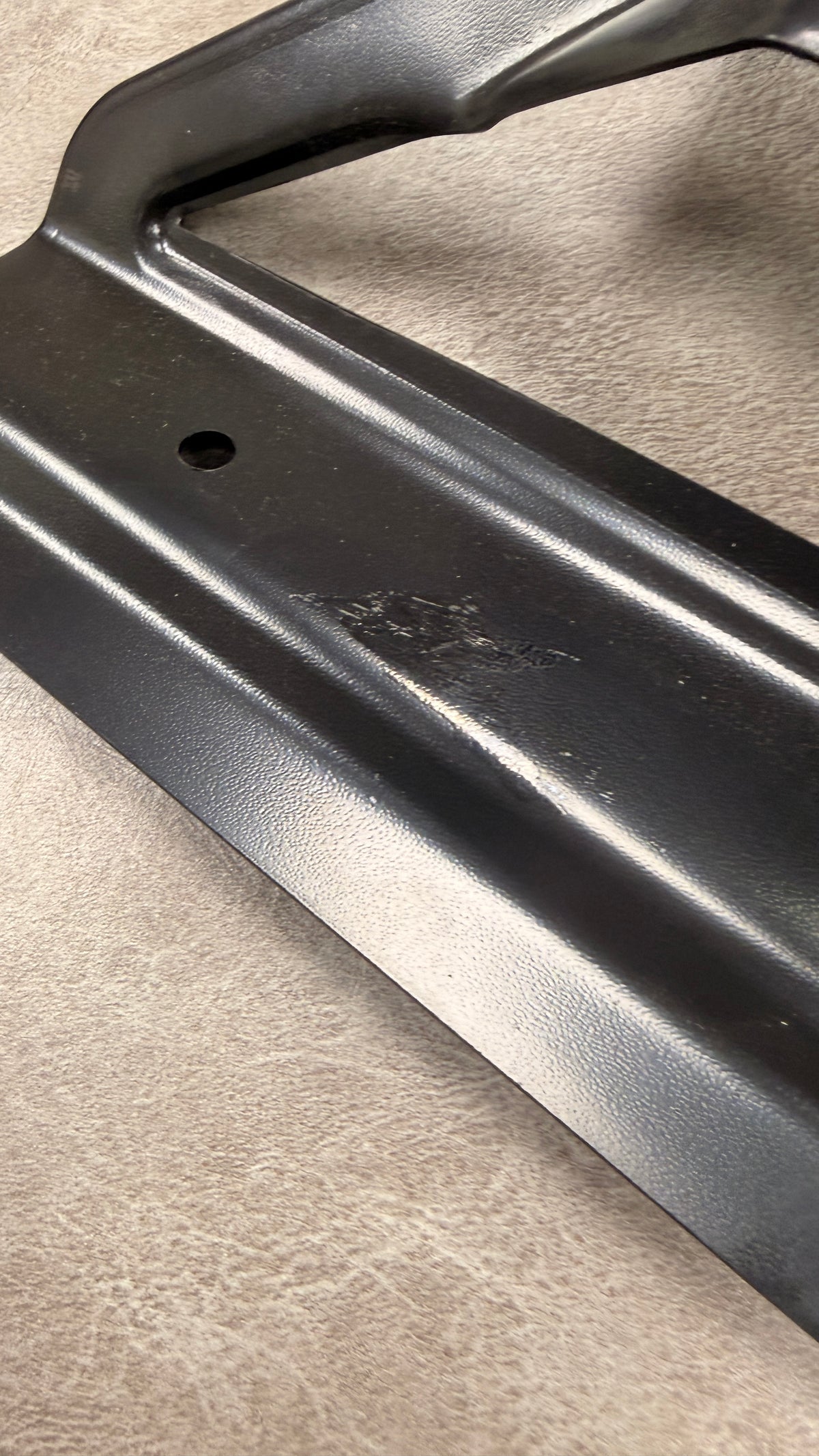 Black Rear License Plate Bracket, 1966-77 BLEM AA