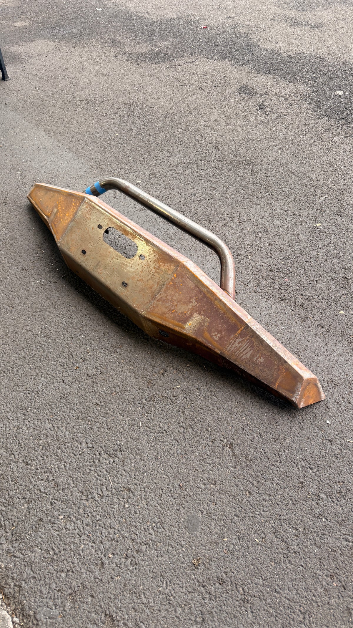 Impact Series Hidden Winch Front Bumper with Pre-Runner Bar, BLEM AA