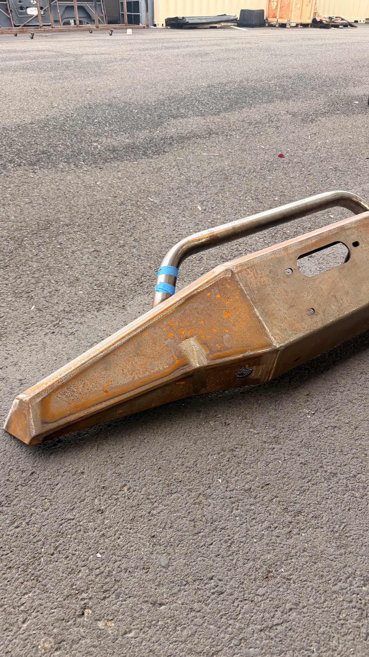 Impact Series Hidden Winch Front Bumper with Pre-Runner Bar, BLEM AA