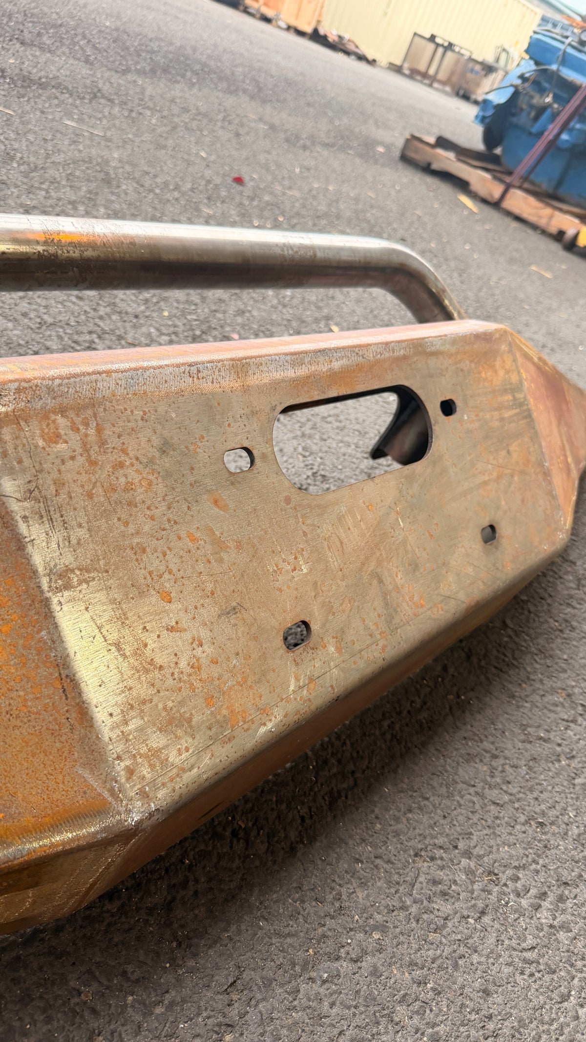 Impact Series Hidden Winch Front Bumper with Pre-Runner Bar, BLEM AA