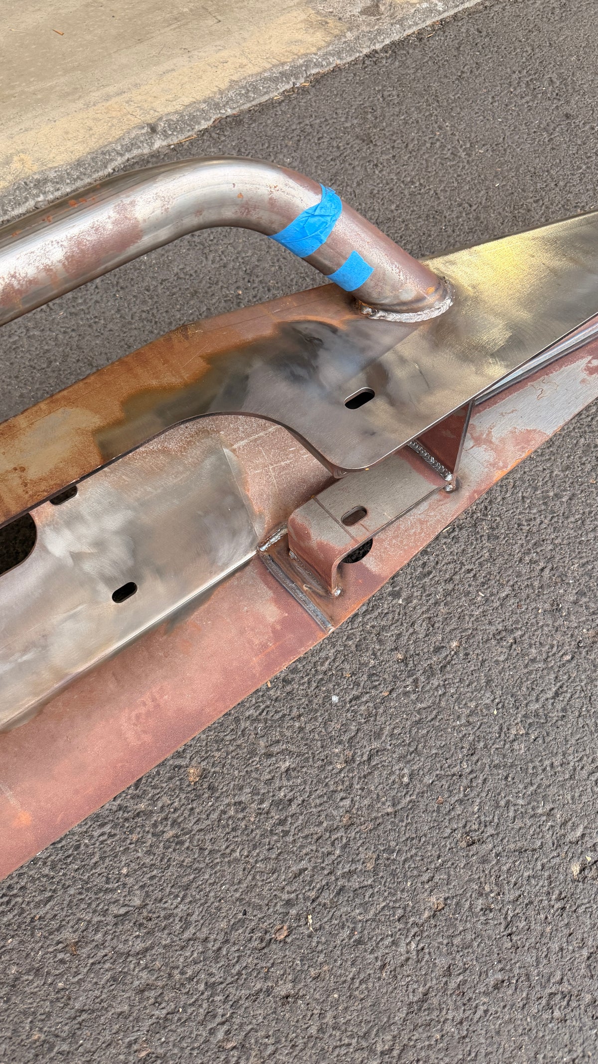 Impact Series Hidden Winch Front Bumper with Pre-Runner Bar, BLEM AA