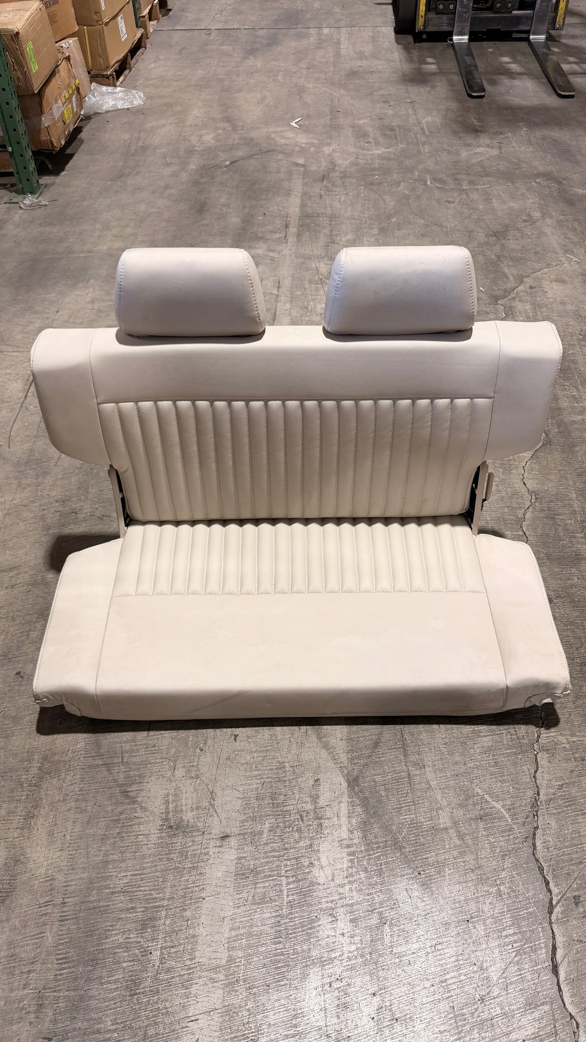 Rebuilder Rear Fold and Tumble Seat With Brackets, BLEM AA