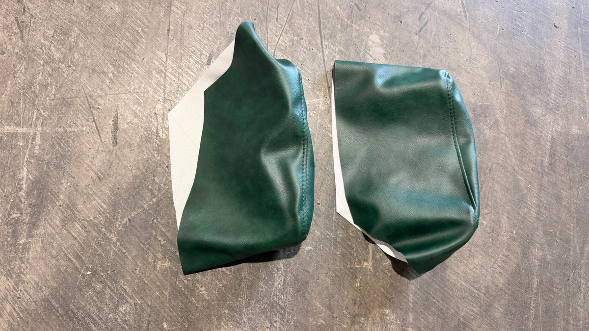 Green Rear Arm Rest Covers, 1967-77 Bronco