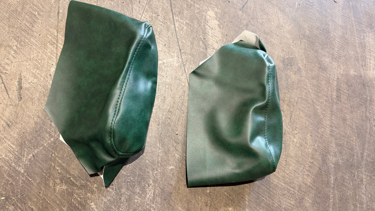 Green Rear Arm Rest Covers, 1967-77 Bronco
