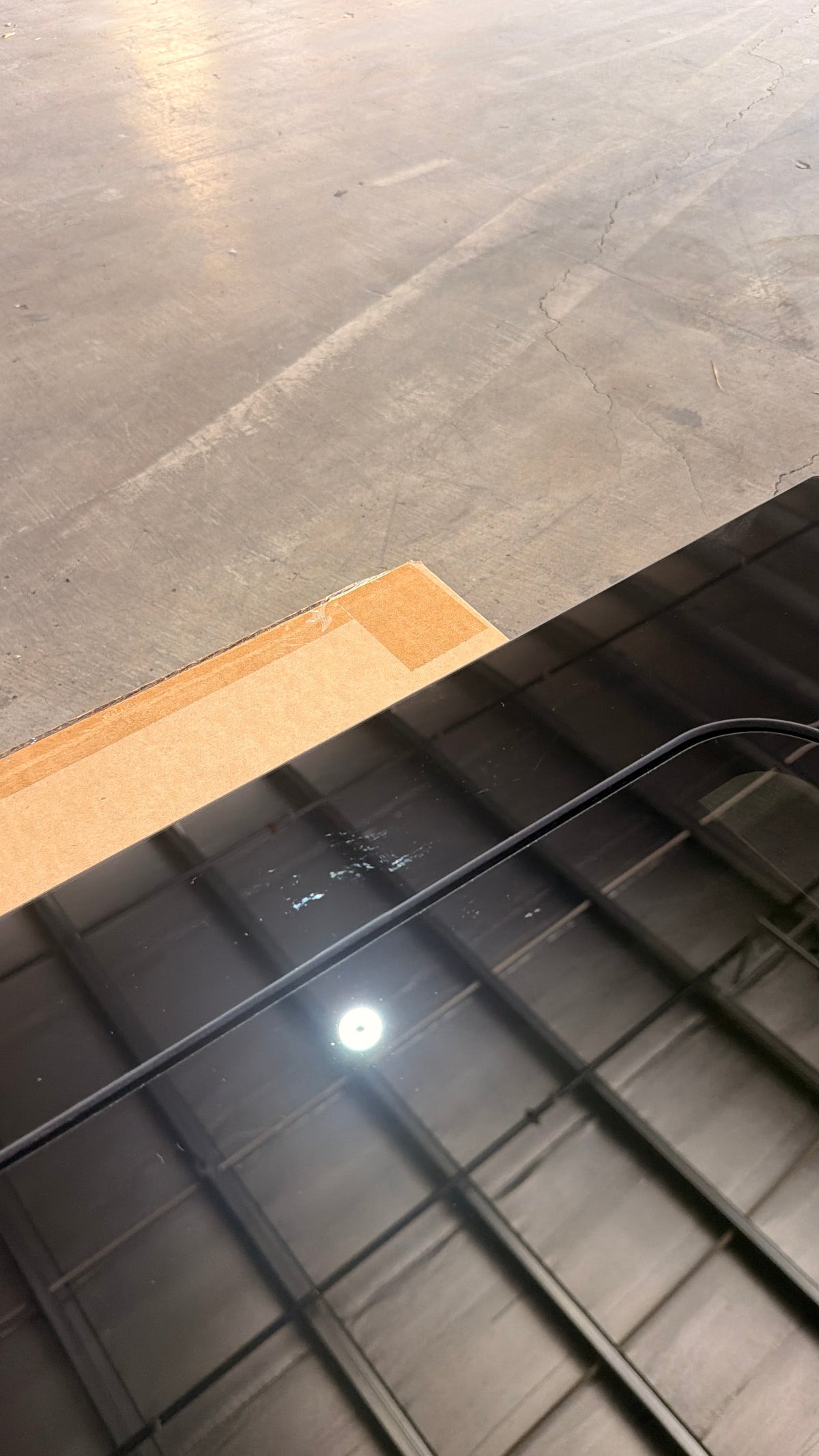 Passenger Frameless Hard Top Sliding Window, BLEM AA