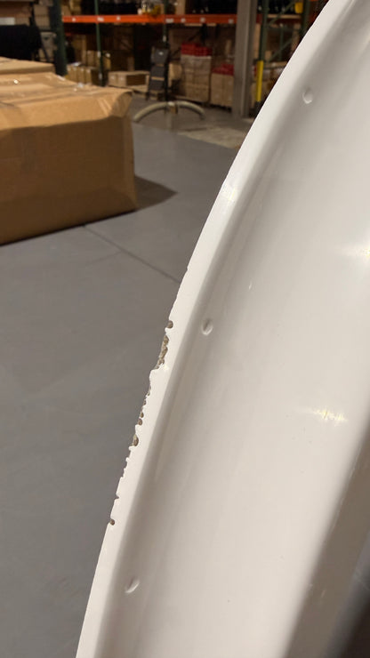 Fiberglass Rear Fender Flares w/Rivets & Welting, 1966-77 Ford Bronco, BLEM AA