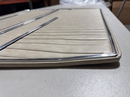 Door Panels, Deluxe, Solid Parchment, Pair, 1968-77 Ford Bronco-BLEM AA