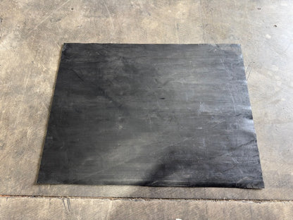 Black Rubber Rear Floor Undermat - OE Style-BLEM AA
