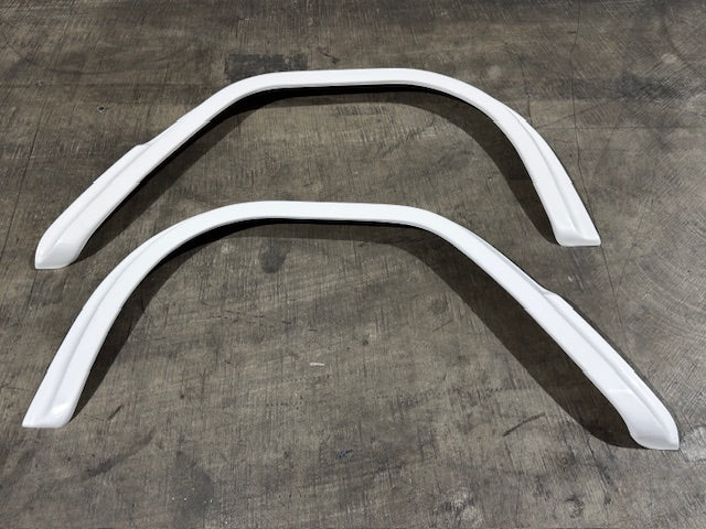 Fiberglass Rear Fender Flares w/Rivets & Welting, 1966-77 Ford Bronco BLEM AA