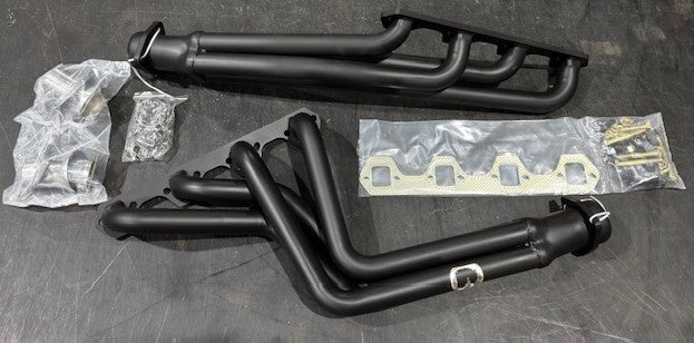 Black Ceramic Stainless Steel Long Tube Headers, 1966-77 Ford Bronco BLEM AA