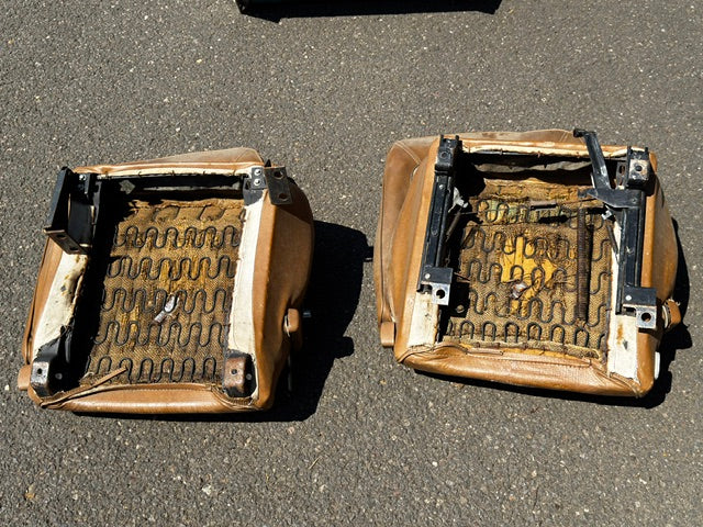 Used Stock OE Full Set of Seats, 1966-77 Ford Bronco AA Brown