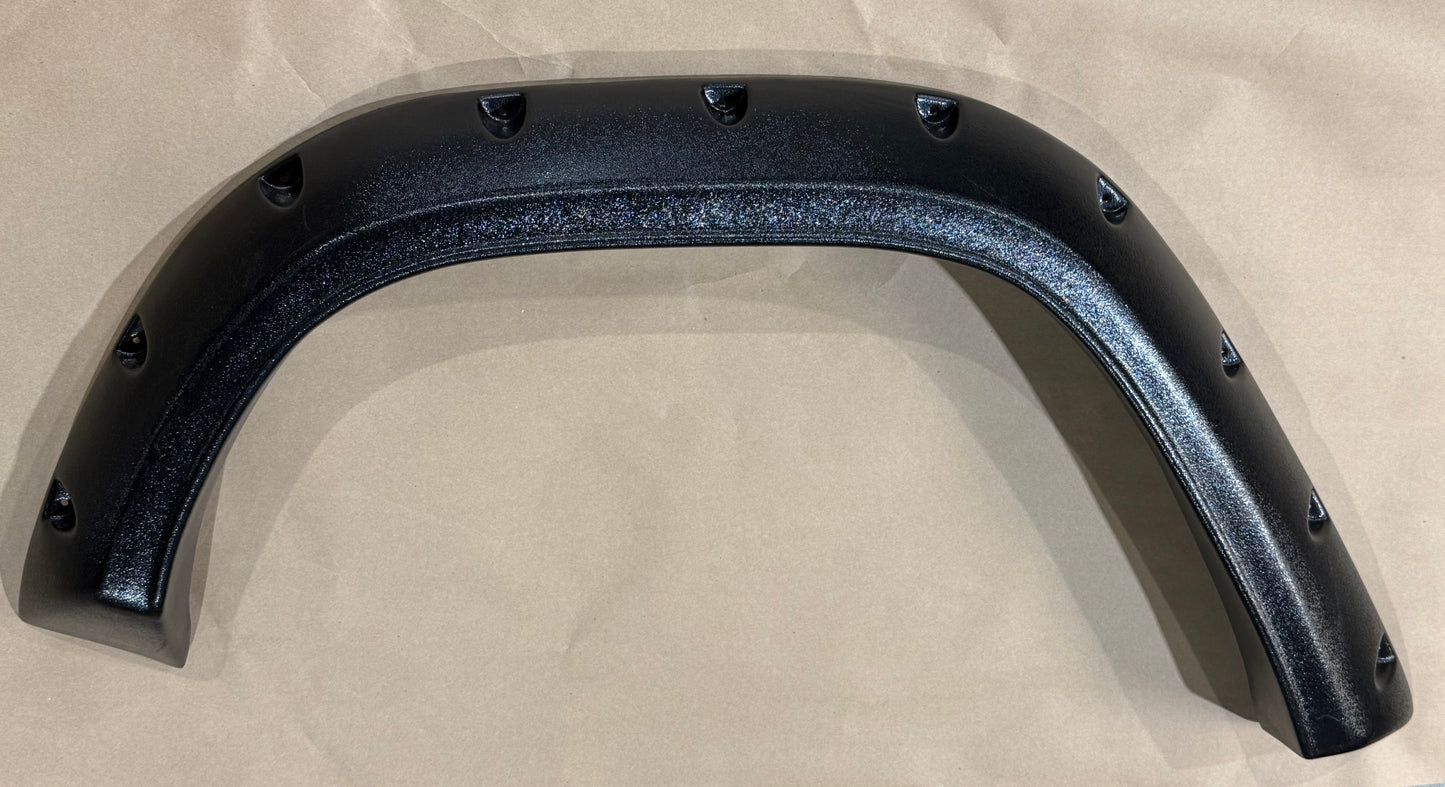 Pocket Style Bronco Fender Flares, Full Set, Textured Black, 1966-76 Ford Bronco-BLEM AA