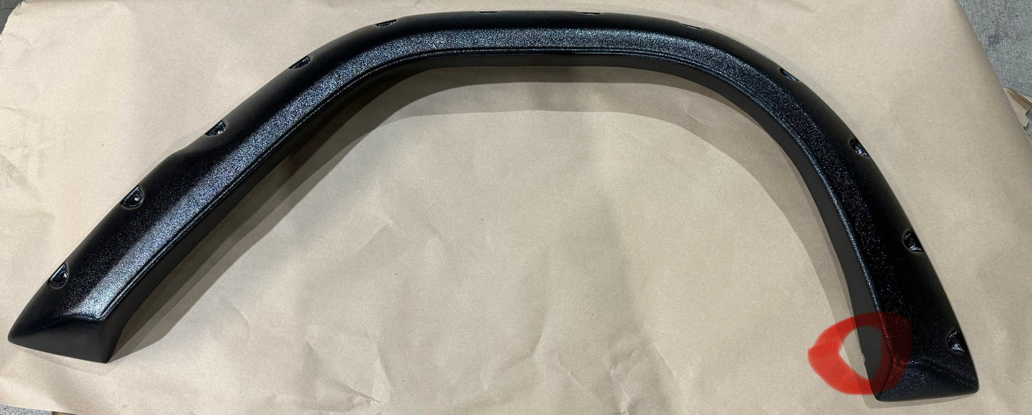 Pocket Style Bronco Fender Flares, Full Set, Textured Black, 1966-76 Ford Bronco-BLEM AA