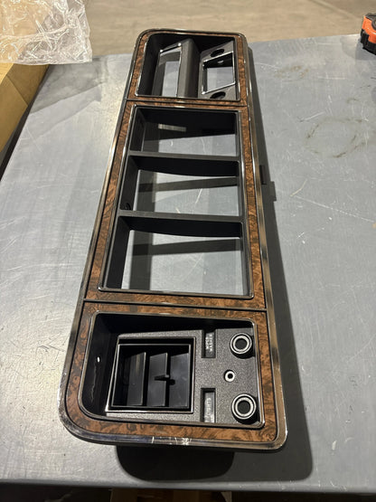 Chrome/Woodgrain Dash Bezel with A/C, BLEM AA
