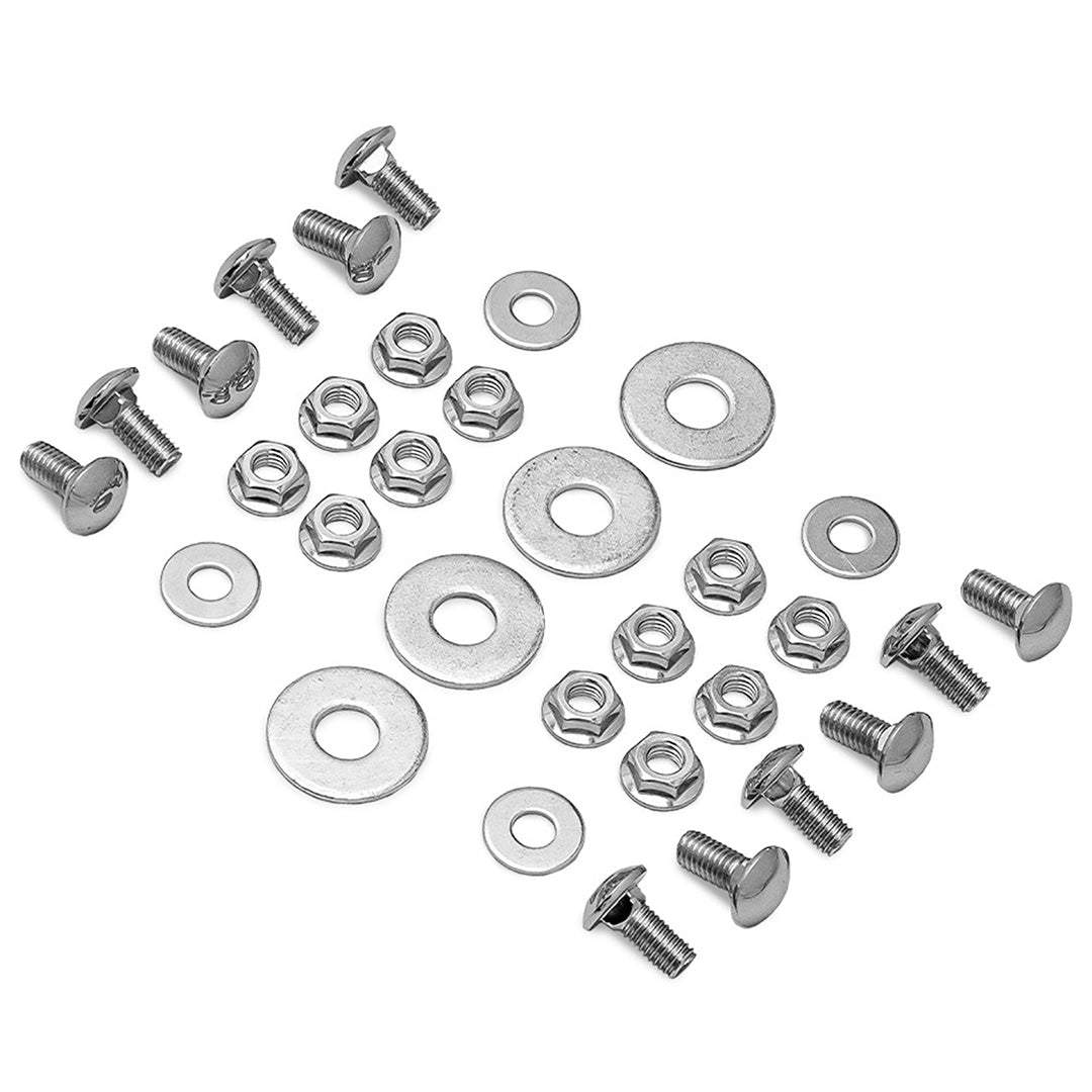 Stock Chrome Bumpers w/Bumperettes and Bolts, 1966-77 Ford Bronco