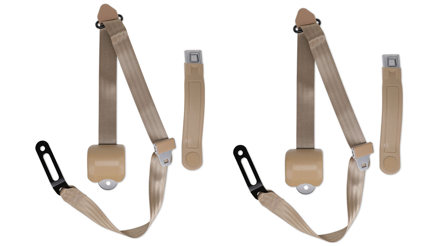 Tan 3-point Shoulder Seat Belts, 1966-77 Ford Bronco