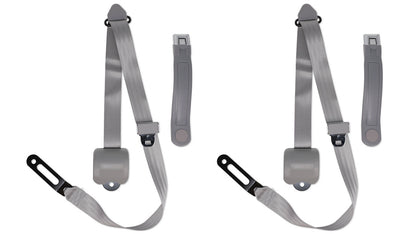 Gray 3-point Shoulder Seat Belts, 1966-77 Ford Bronco