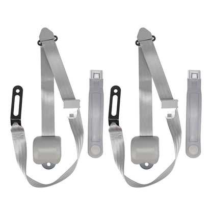 Smoke 3-point Shoulder Seat Belt Set, 1966-77 Ford Bronco