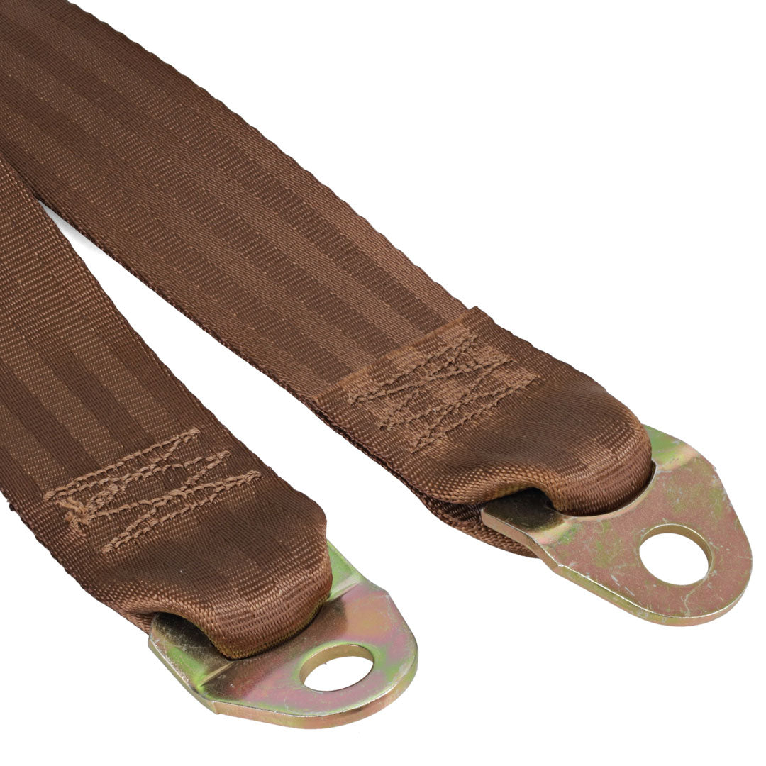 Copper Lap Seat Belt with Mounting Bolts