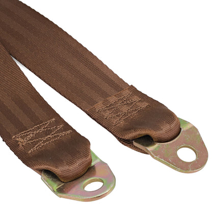 Copper Lap Seat Belt with Mounting Bolts