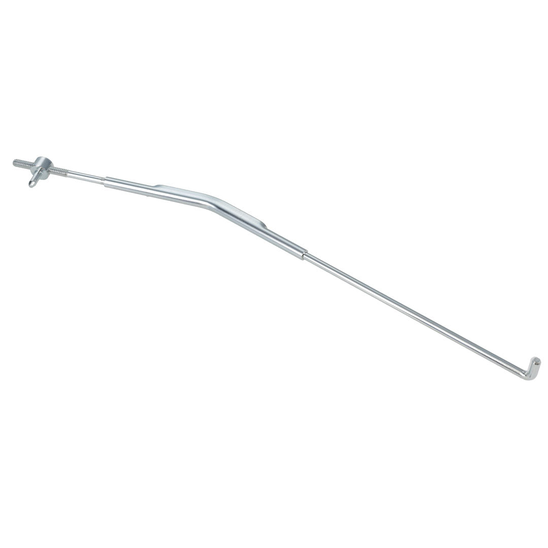 Steel door rod kit with mounting hardware for Ford Bronco, side view