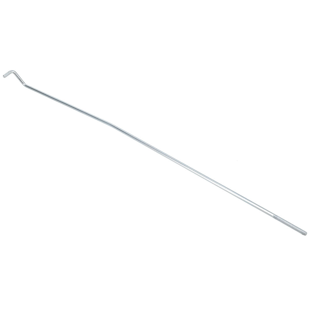 Pair of steel door rods with mounting hardware for classic Ford Bronco, side view