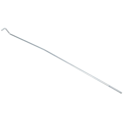 Pair of steel door rods with mounting hardware for classic Ford Bronco, side view