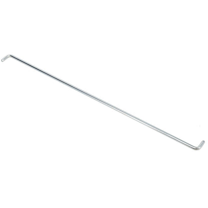 Pair of steel door rods with mounting hardware for classic Ford Bronco, front view