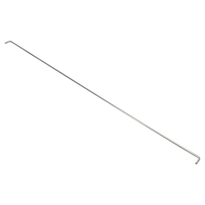 Pair of black steel door rods with mounting hardware for classic Bronco