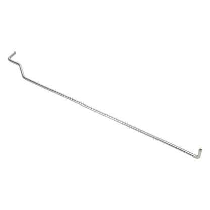 Steel door rod kit with mounting hardware for 1966 Ford Bronco, front view