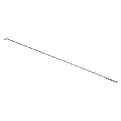 Pair of steel door rods with mounting hardware for classic Bronco, front view