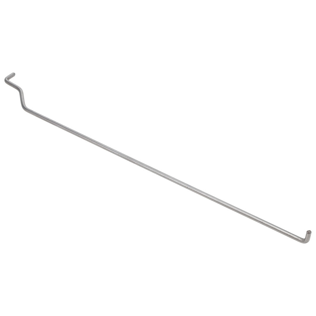 Pair of steel door rods with mounting hardware for classic truck