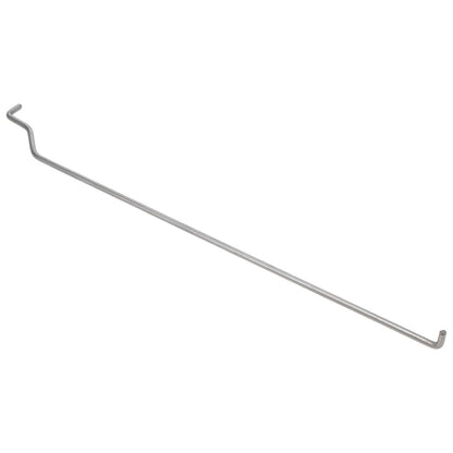Pair of steel door rods with mounting hardware for classic truck