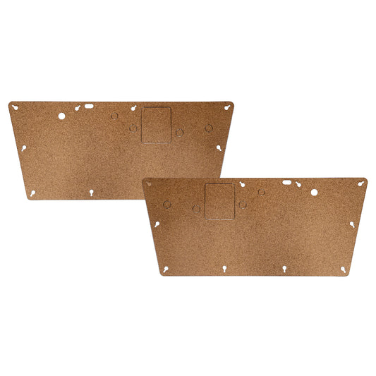 Steel door panel blanks for classic Ford Bronco, side view