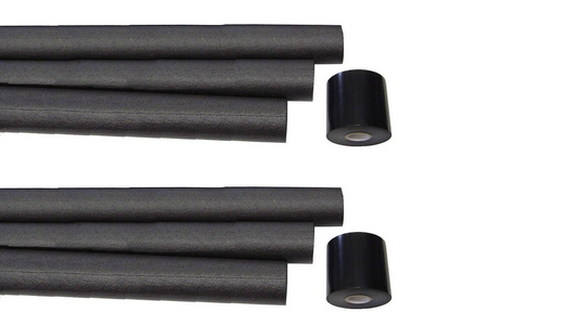 Black interior bar tape and pad kit with six-point design for 1966-77 Ford Bronco, front view