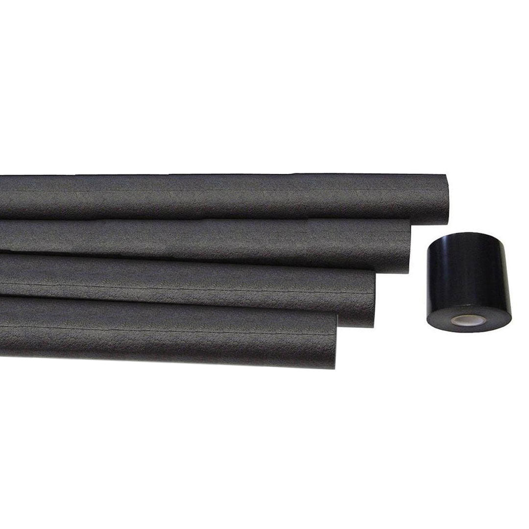 Black vinyl interior bar tape with padding for 4-point harness, side view