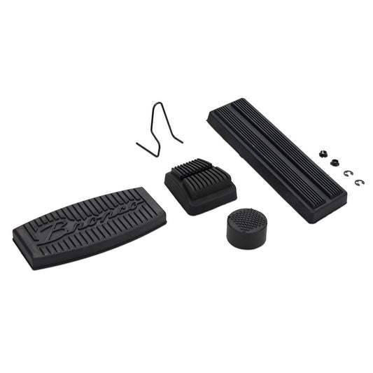 Pedal Pad Kit - SCRIPT Style for Automatic w/Disc Brakes, 1976-77 Ford Bronco