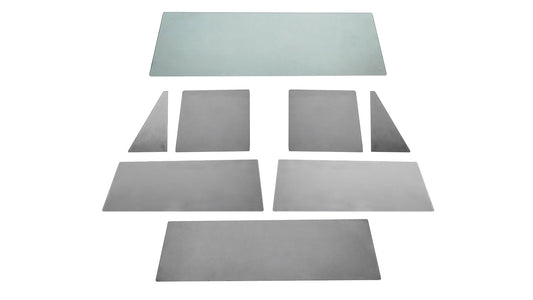 Tinted glass kit for Ford Broncos with full hard top, side view