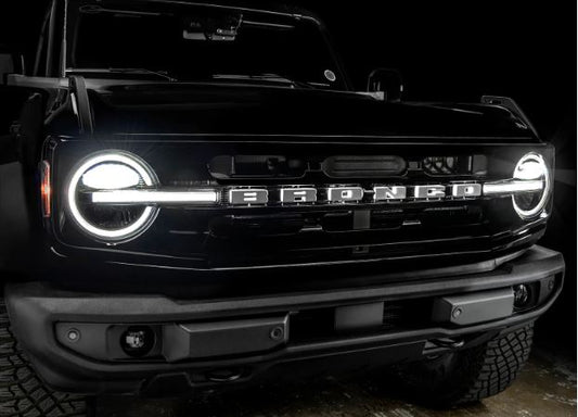 LED grille letter kit with bright illumination, front view