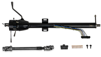 Black Tilt Steering Column Kit, Automatic, 1966-77 Ford Bronco