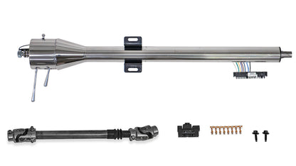 Tilt Steering Column Kit, Polished, Manual for Floor Shift