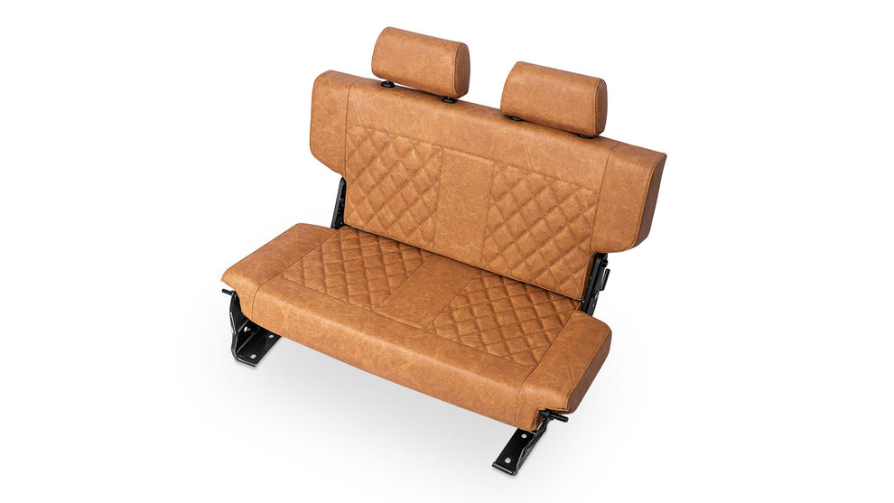 Premium Deerskin Diamond Stitched Fold & Tumble Rear Seat, 1966-77 For
