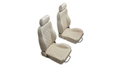 Premium Parchment Diamond Stitched Front Bucket Seats with Hardware