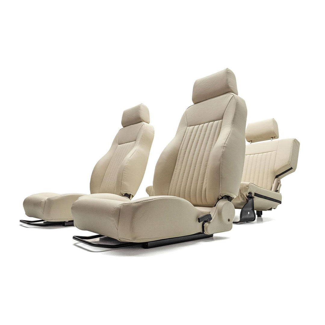 Premium Parchment Early Bronco Seats - Front & Rear