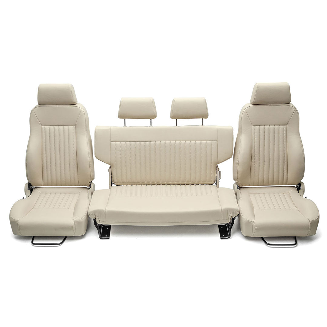 Premium Parchment Early Bronco Seats - Front & Rear