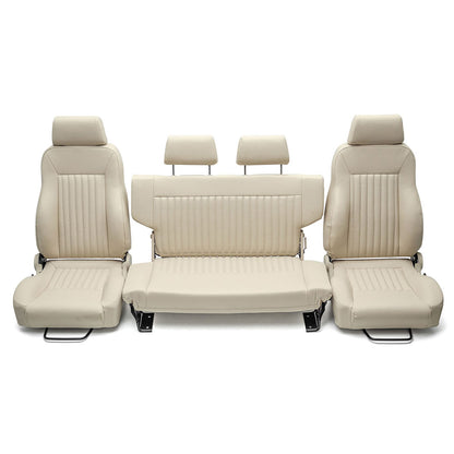 Premium Parchment Early Bronco Seats - Front & Rear