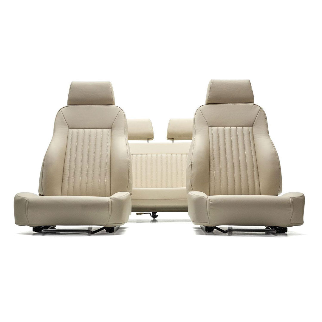 Premium Parchment Early Bronco Seats - Front & Rear